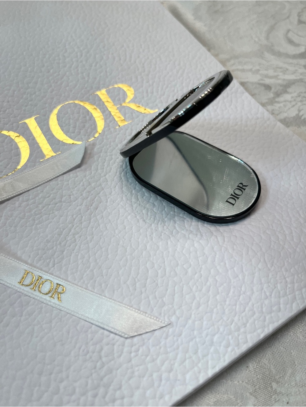 Dior Compact Mirror Phone Ring Stand New with Gift Bag